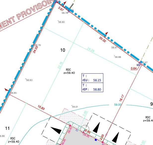 terrain viabilisé de 537 m2 à Sainte Foy