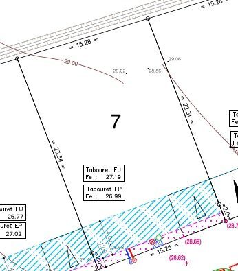Terrain viabilisé de 379 m2 à Brem sur Mer