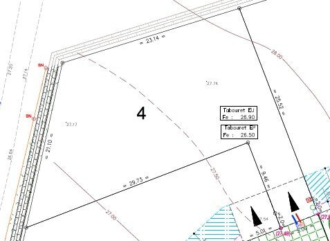 Terrain viabilisé de 549 m2 à Brem sur Mer