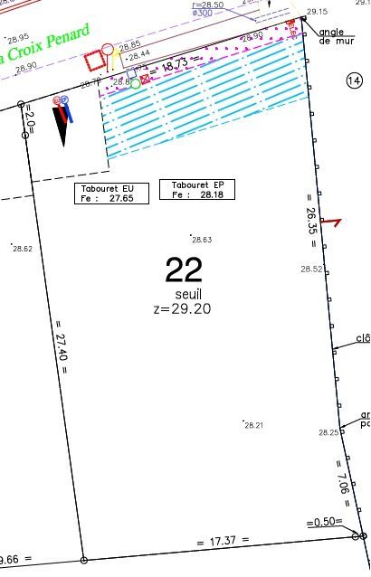 Terrain viabilisé de 559 m2 à Brem sur Mer